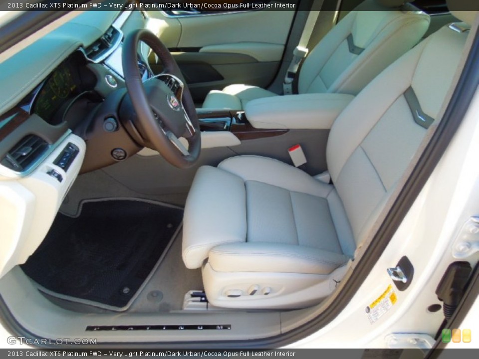 Very Light Platinum/Dark Urban/Cocoa Opus Full Leather Interior Photo for the 2013 Cadillac XTS Platinum FWD #74107230
