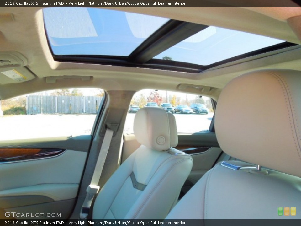 Very Light Platinum/Dark Urban/Cocoa Opus Full Leather Interior Sunroof for the 2013 Cadillac XTS Platinum FWD #74107264