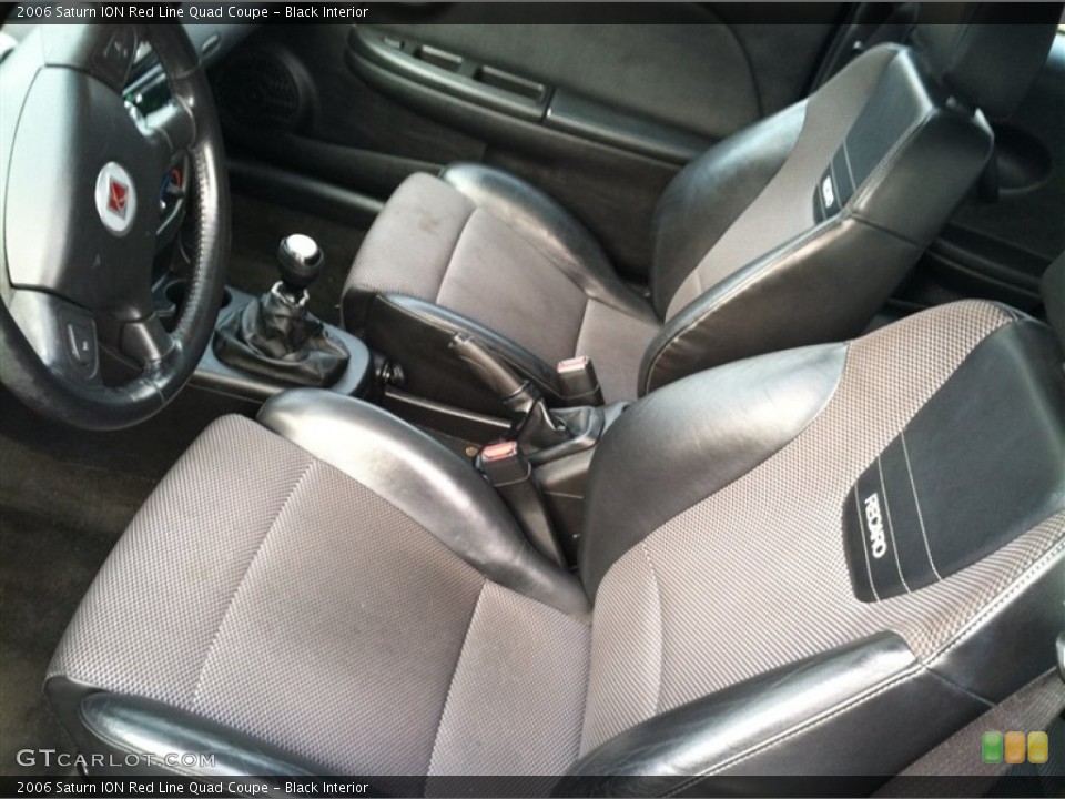Black Interior Photo for the 2006 Saturn ION Red Line Quad Coupe #74108321