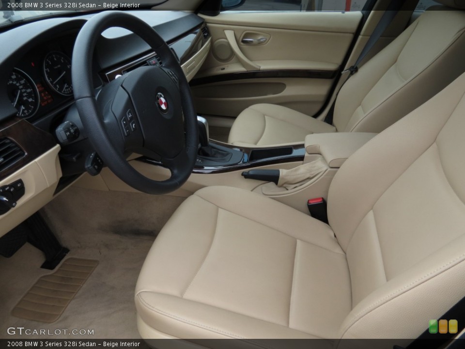 Beige Interior Prime Interior for the 2008 BMW 3 Series 328i Sedan #74108632