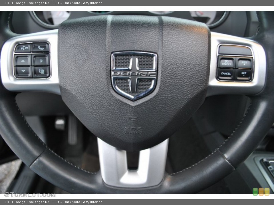 Dark Slate Gray Interior Controls for the 2011 Dodge Challenger R/T Plus #74110857