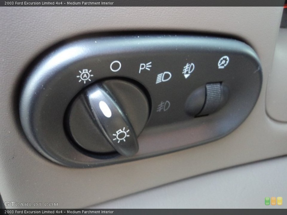 Medium Parchment Interior Controls for the 2003 Ford Excursion Limited 4x4 #74111663