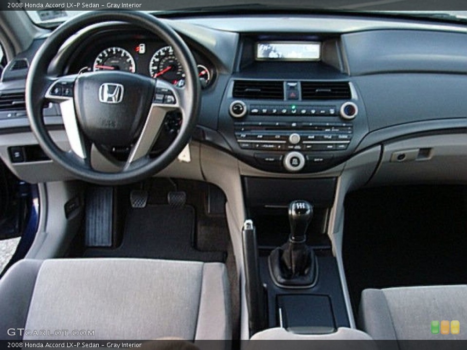 Gray Interior Dashboard for the 2008 Honda Accord LX-P Sedan #74113639