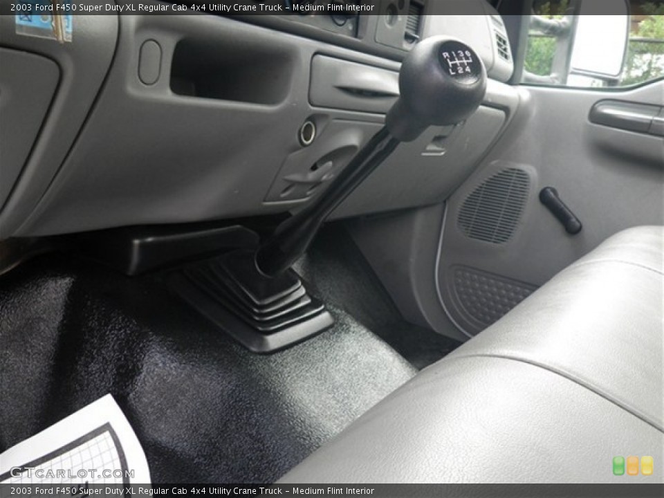 Medium Flint Interior Transmission for the 2003 Ford F450 Super Duty XL Regular Cab 4x4 Utility Crane Truck #74114293