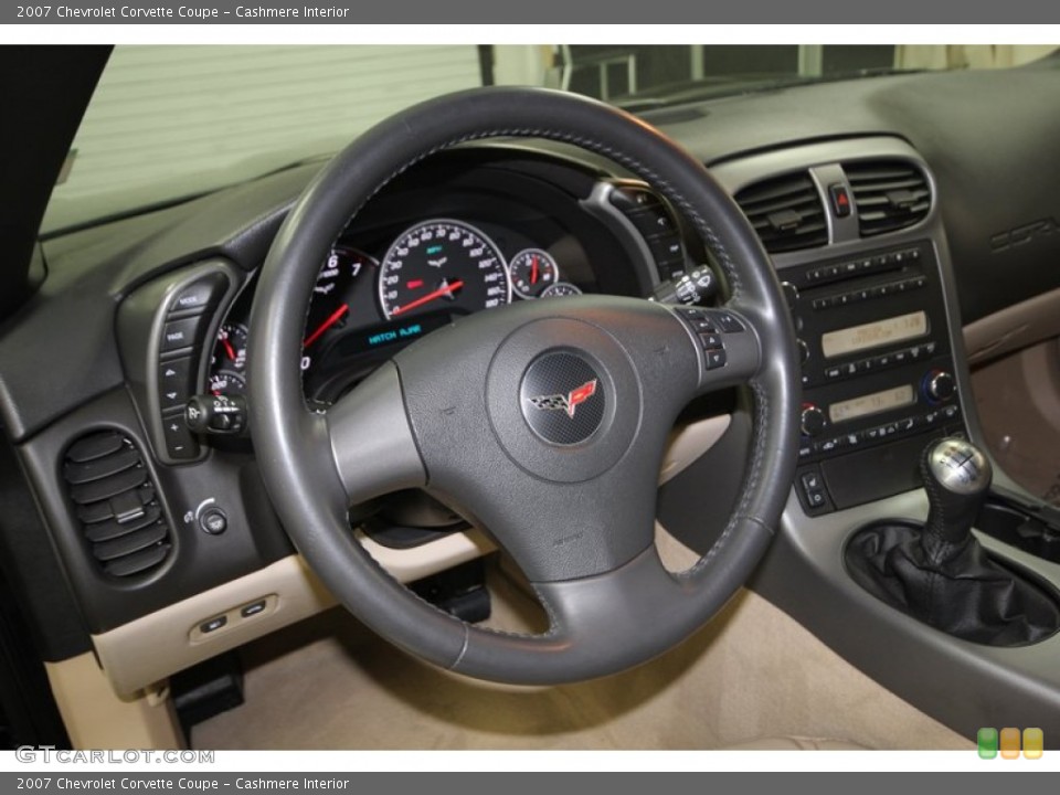 Cashmere Interior Steering Wheel for the 2007 Chevrolet Corvette Coupe #74116108
