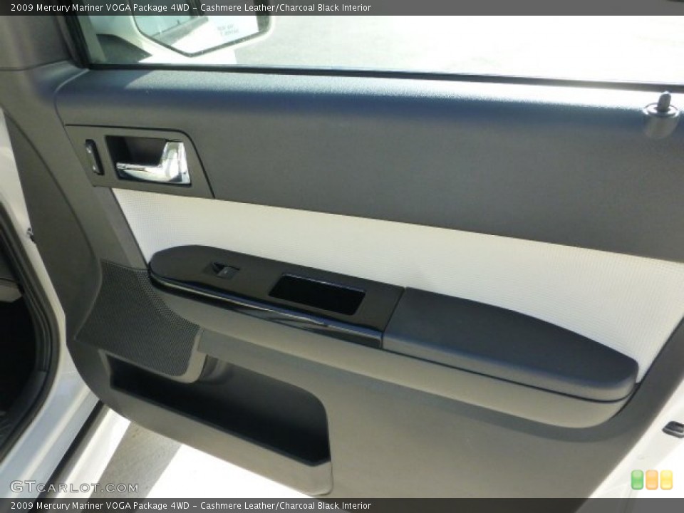 Cashmere Leather/Charcoal Black Interior Door Panel for the 2009 Mercury Mariner VOGA Package 4WD #74116243