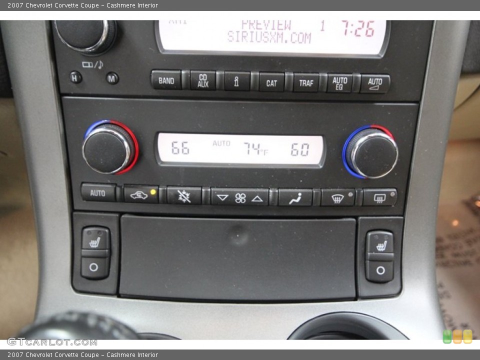 Cashmere Interior Controls for the 2007 Chevrolet Corvette Coupe #74116254