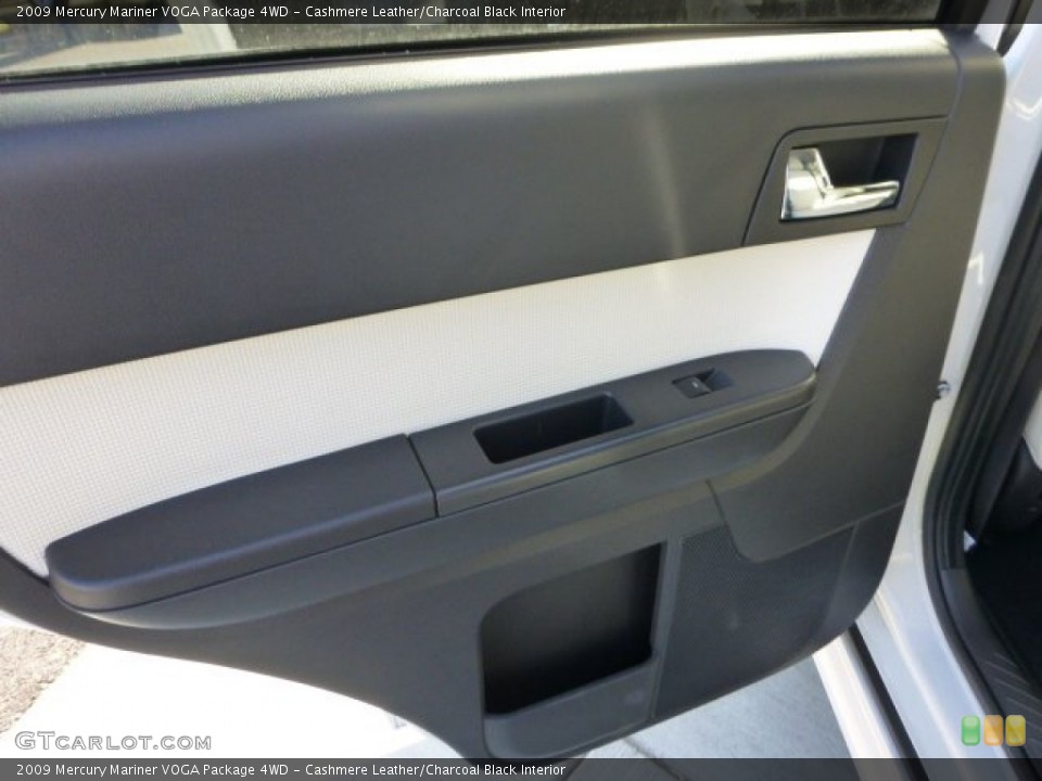 Cashmere Leather/Charcoal Black Interior Door Panel for the 2009 Mercury Mariner VOGA Package 4WD #74116372