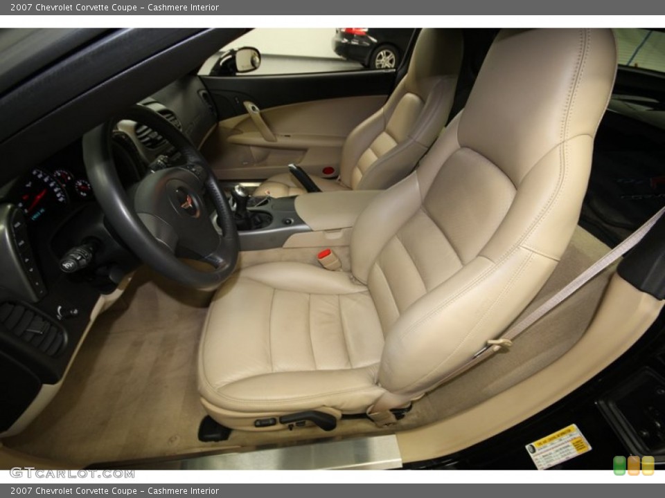 Cashmere Interior Front Seat for the 2007 Chevrolet Corvette Coupe #74116435