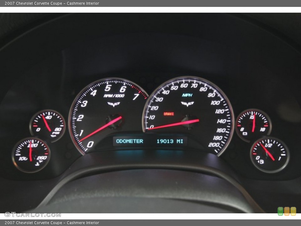 Cashmere Interior Gauges for the 2007 Chevrolet Corvette Coupe #74116455