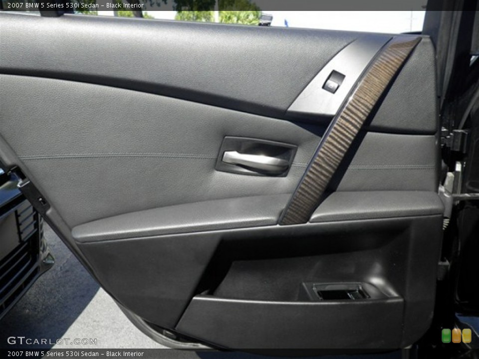 Black Interior Door Panel for the 2007 BMW 5 Series 530i Sedan #74116912