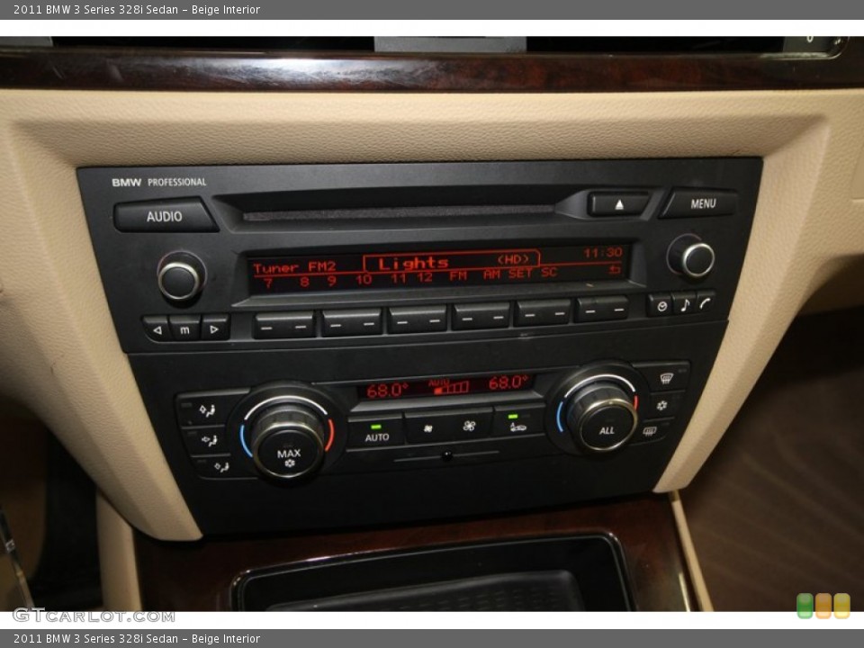 Beige Interior Controls for the 2011 BMW 3 Series 328i Sedan #74117923