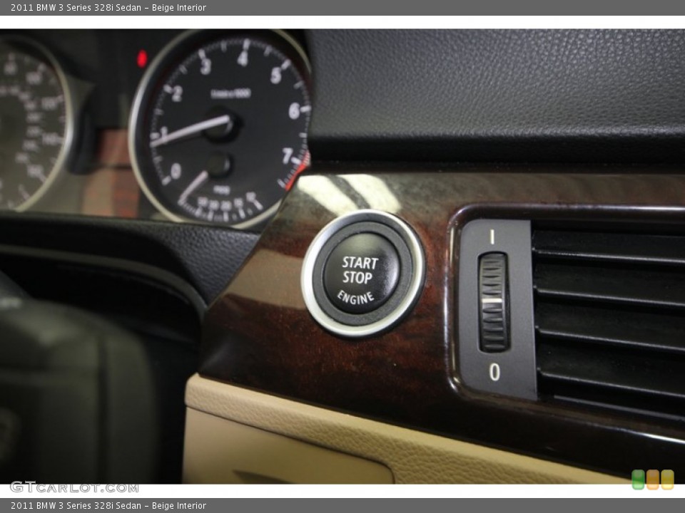 Beige Interior Controls for the 2011 BMW 3 Series 328i Sedan #74117995