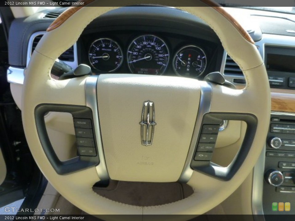 Light Camel Interior Steering Wheel for the 2012 Lincoln MKS FWD #74118613