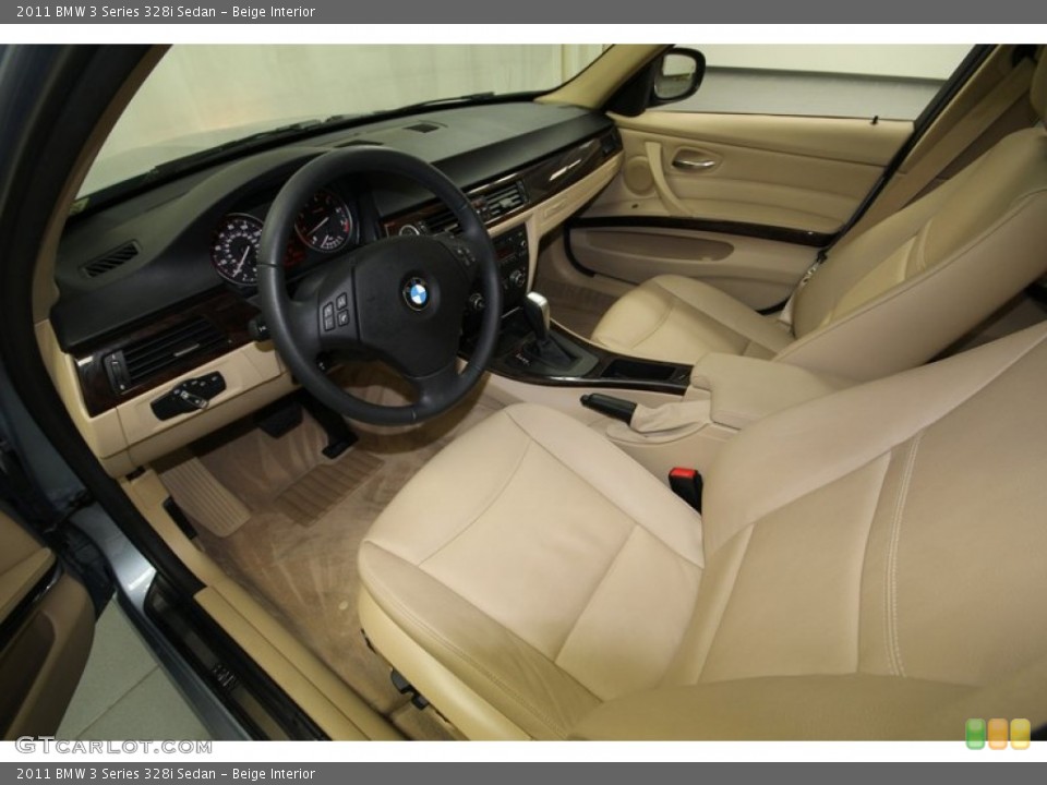 Beige Interior Prime Interior for the 2011 BMW 3 Series 328i Sedan #74118697