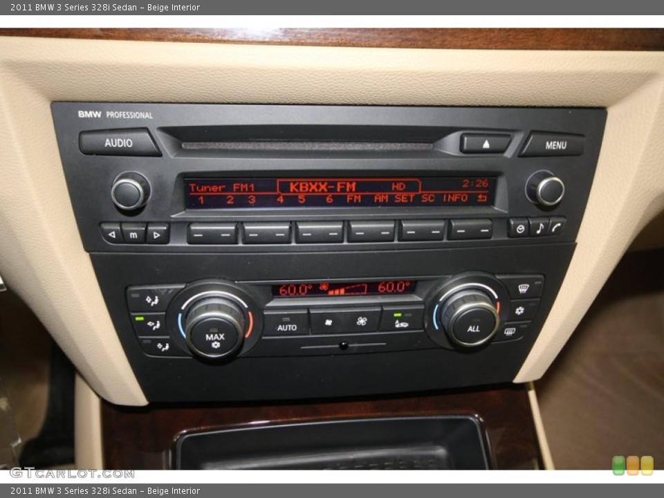 Beige Interior Controls for the 2011 BMW 3 Series 328i Sedan #74118850
