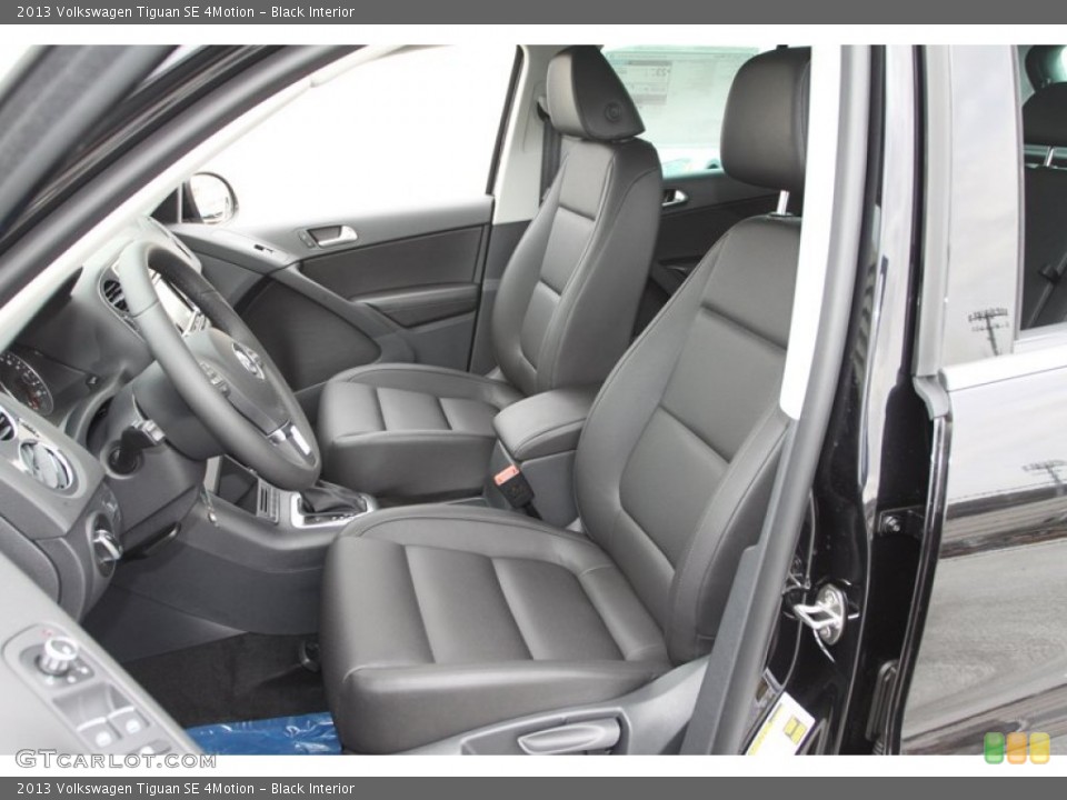 Black Interior Front Seat for the 2013 Volkswagen Tiguan SE 4Motion #74120656