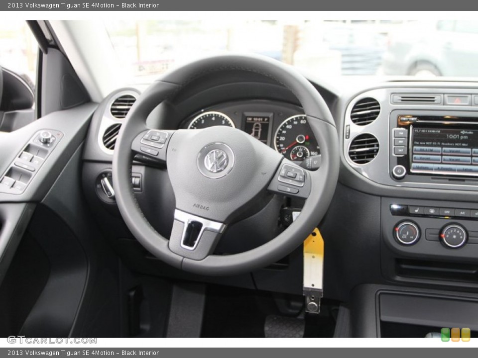 Black Interior Steering Wheel for the 2013 Volkswagen Tiguan SE 4Motion #74120755
