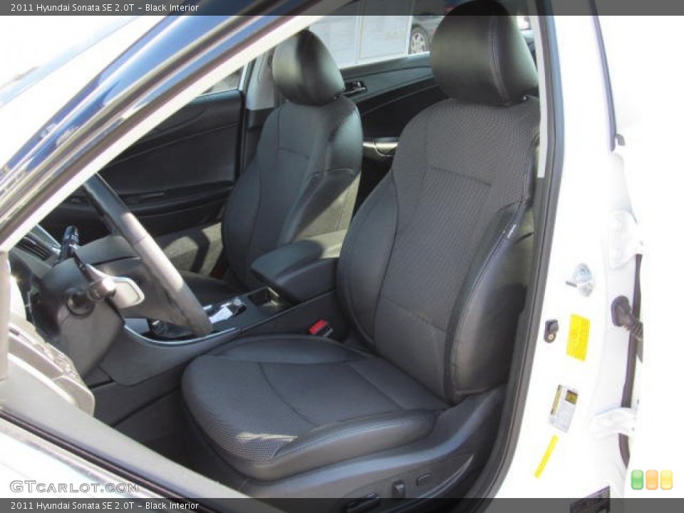 Black Interior Front Seat for the 2011 Hyundai Sonata SE 2.0T #74120899