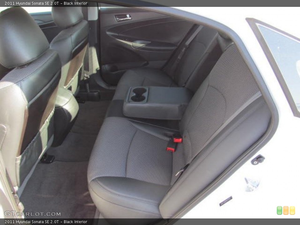 Black Interior Rear Seat for the 2011 Hyundai Sonata SE 2.0T #74121019