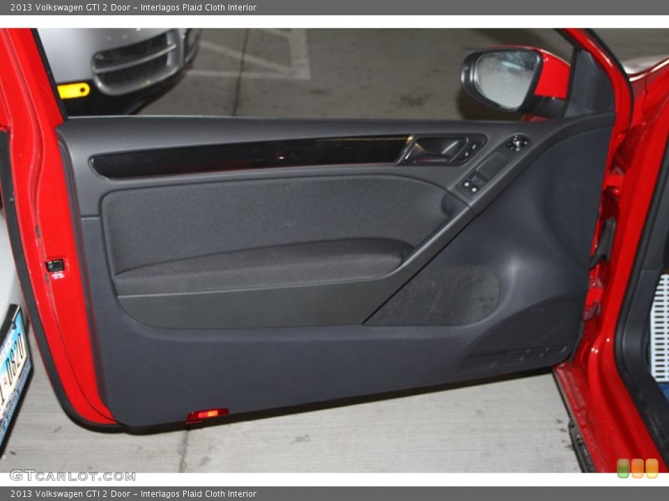Interlagos Plaid Cloth Interior Door Panel for the 2013 Volkswagen GTI 2 Door #74121249