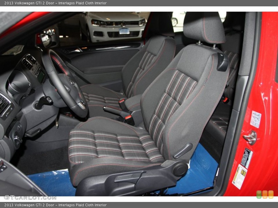 Interlagos Plaid Cloth Interior Front Seat for the 2013 Volkswagen GTI 2 Door #74121316