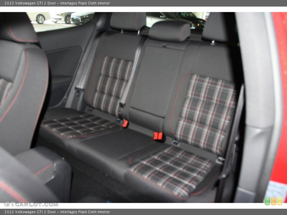 Interlagos Plaid Cloth Interior Rear Seat for the 2013 Volkswagen GTI 2 Door #74121328