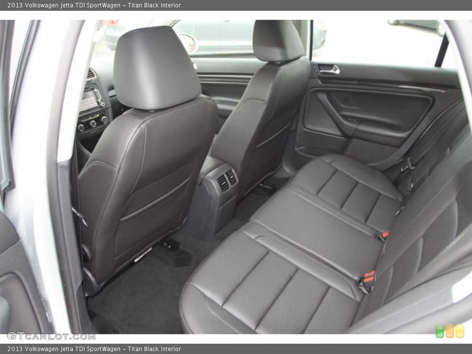 Titan Black Interior Rear Seat for the 2013 Volkswagen Jetta TDI SportWagen #74121839