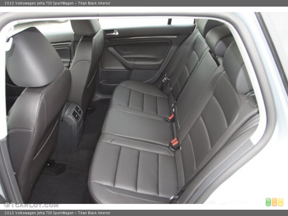 Titan Black Interior Rear Seat for the 2013 Volkswagen Jetta TDI SportWagen #74121860