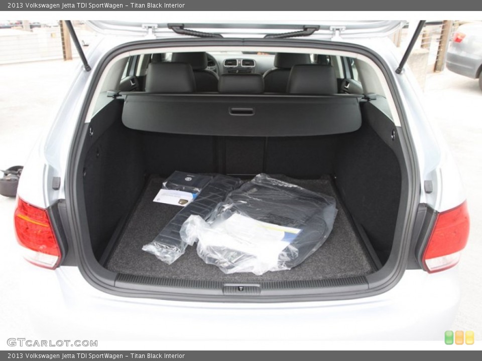 Titan Black Interior Trunk for the 2013 Volkswagen Jetta TDI SportWagen #74122033