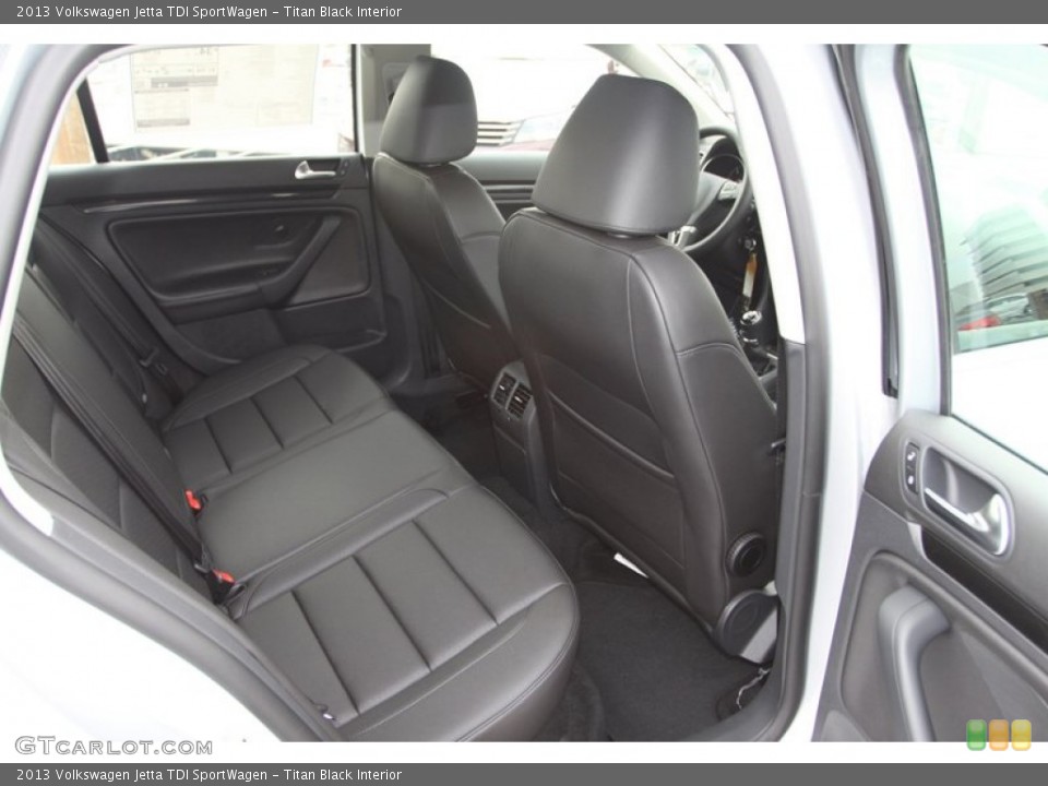 Titan Black Interior Rear Seat for the 2013 Volkswagen Jetta TDI SportWagen #74122057
