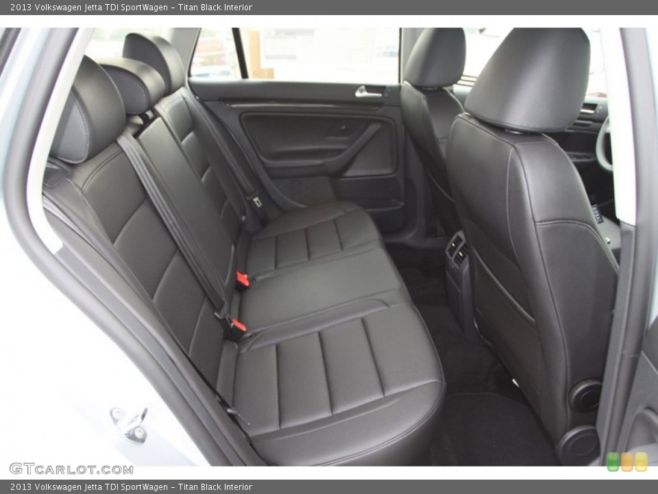 Titan Black Interior Rear Seat for the 2013 Volkswagen Jetta TDI SportWagen #74122084