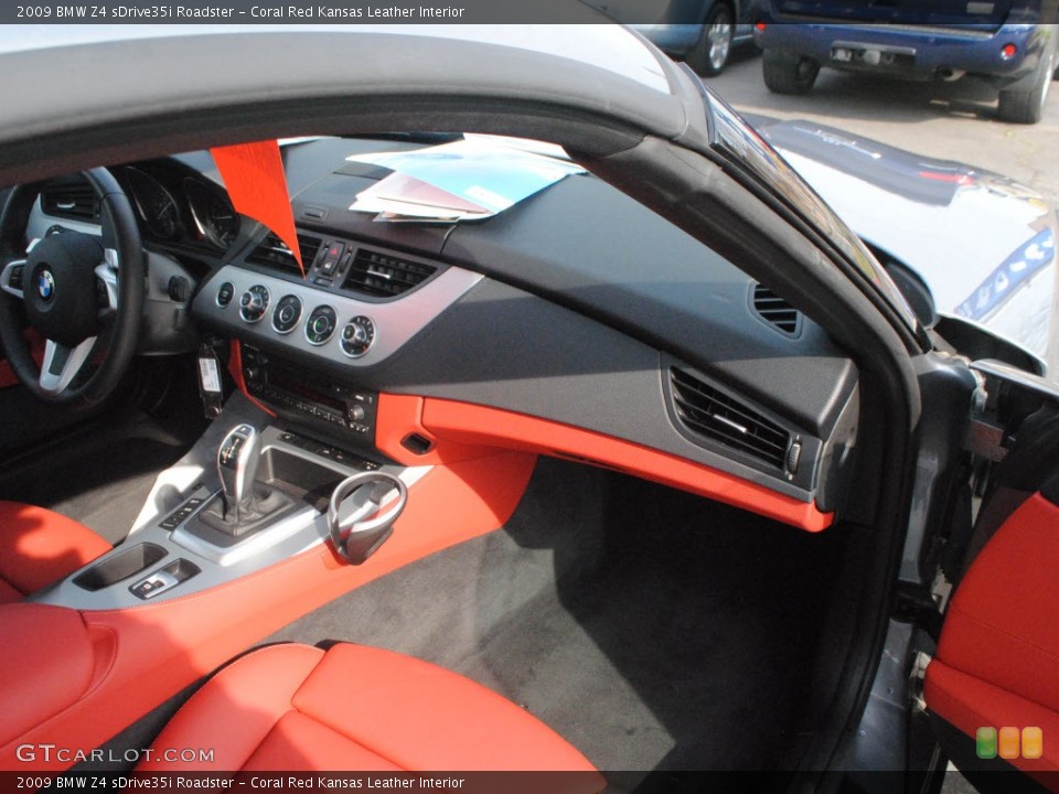Coral Red Kansas Leather Interior Dashboard for the 2009 BMW Z4 sDrive35i Roadster #74123894