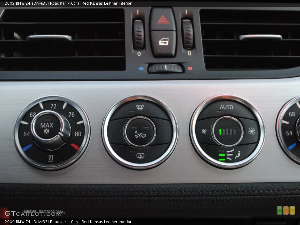 Coral Red Kansas Leather Interior Controls for the 2009 BMW Z4 sDrive35i Roadster #74124349