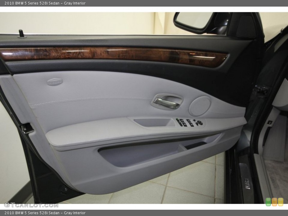 Gray Interior Door Panel for the 2010 BMW 5 Series 528i Sedan #74125747