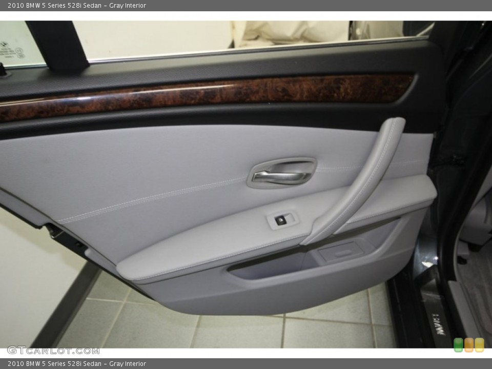Gray Interior Door Panel for the 2010 BMW 5 Series 528i Sedan #74126177