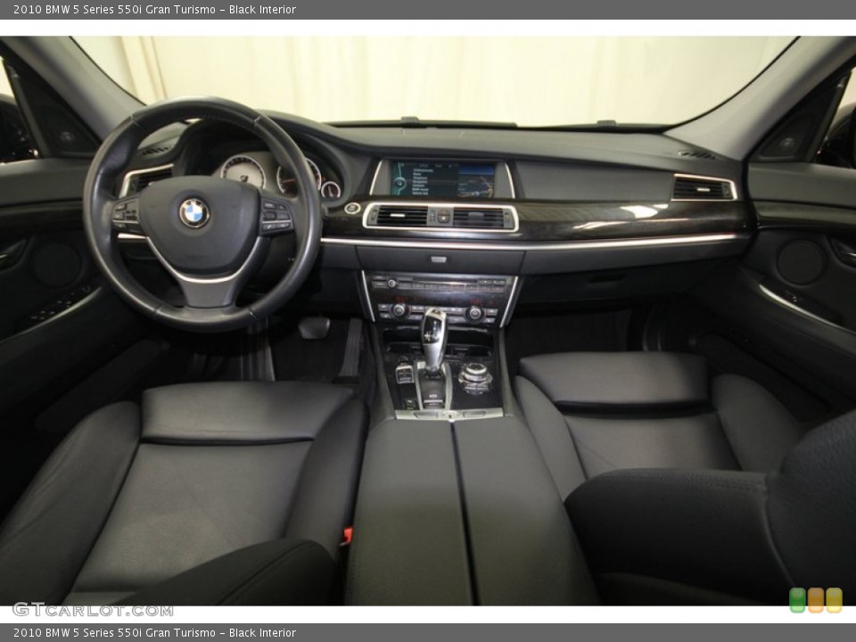 Black Interior Dashboard for the 2010 BMW 5 Series 550i Gran Turismo #74126666
