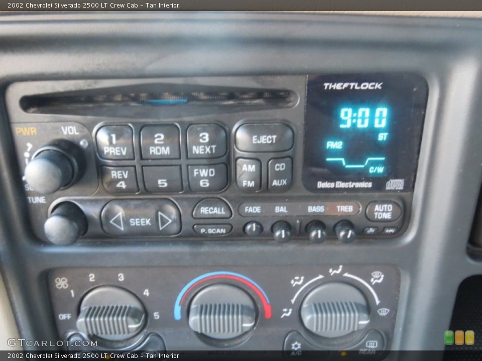 Tan Interior Audio System for the 2002 Chevrolet Silverado 2500 LT Crew Cab #74126982