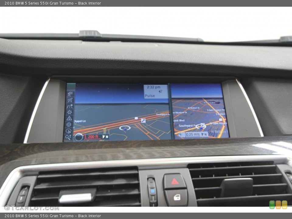 Black Interior Navigation for the 2010 BMW 5 Series 550i Gran Turismo #74127076