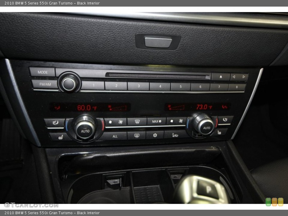 Black Interior Controls for the 2010 BMW 5 Series 550i Gran Turismo #74127118