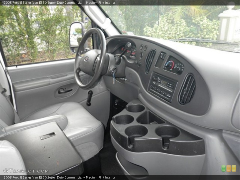 Medium Flint Interior Photo for the 2008 Ford E Series Van E350 Super Duty Commericial #74127631