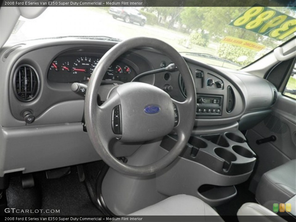 Medium Flint Interior Photo for the 2008 Ford E Series Van E350 Super Duty Commericial #74127704