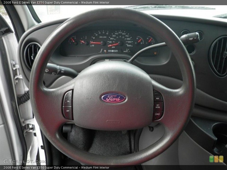 Medium Flint Interior Steering Wheel for the 2008 Ford E Series Van E350 Super Duty Commericial #74127726