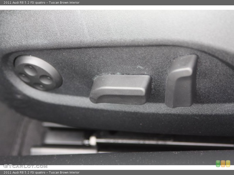 Tuscan Brown Interior Controls for the 2011 Audi R8 5.2 FSI quattro #74129503