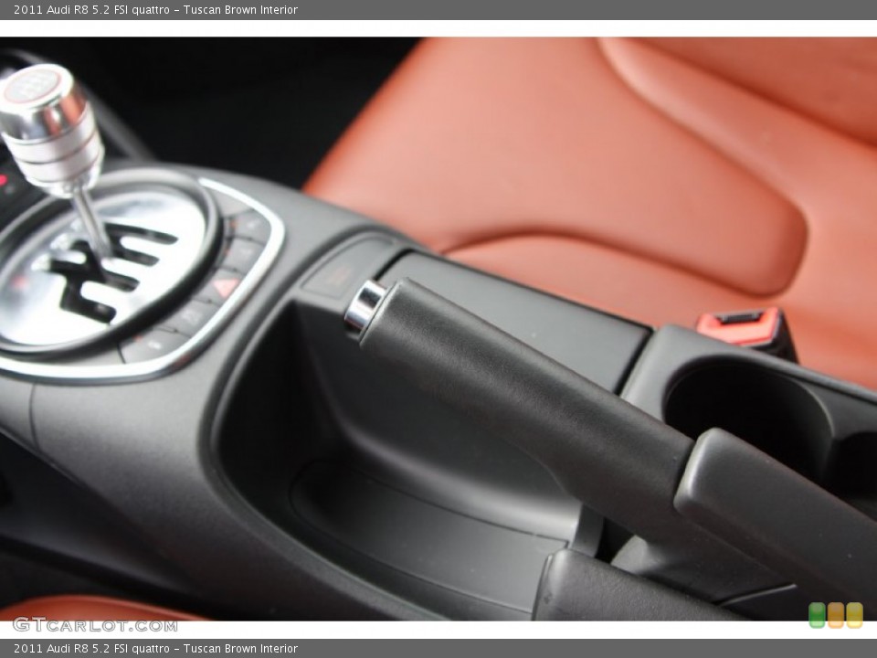 Tuscan Brown Interior Controls for the 2011 Audi R8 5.2 FSI quattro #74129608