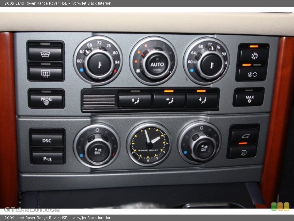 Ivory/Jet Black Interior Controls for the 2009 Land Rover Range Rover HSE #74130490