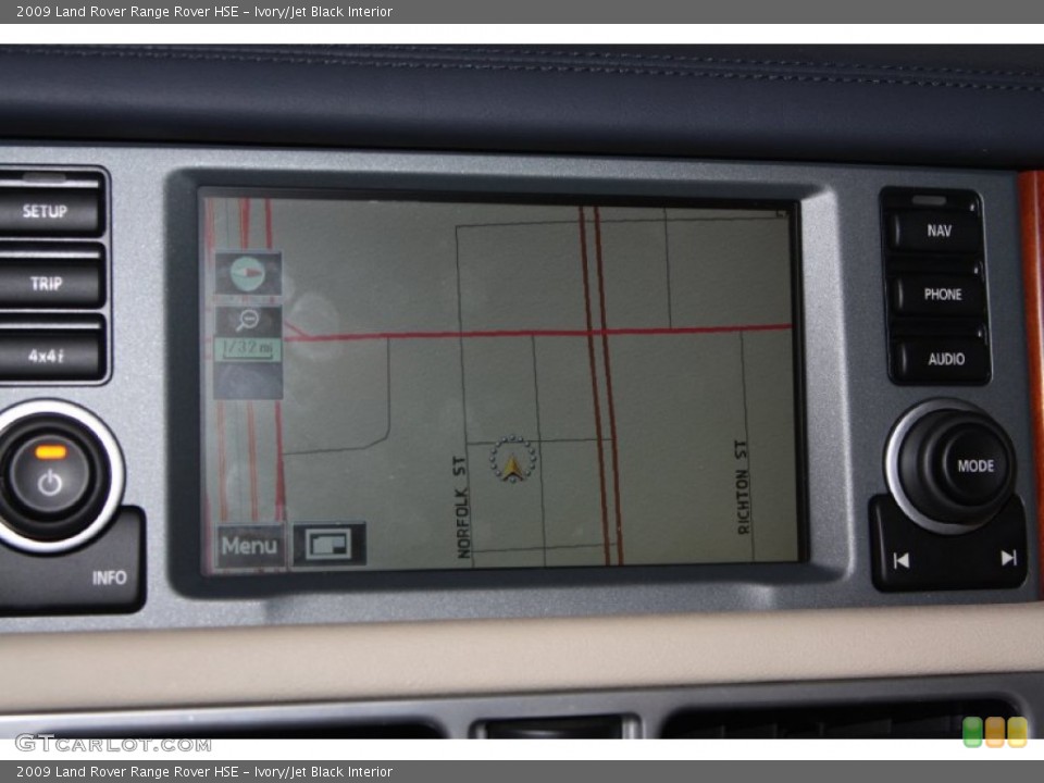 Ivory/Jet Black Interior Navigation for the 2009 Land Rover Range Rover HSE #74130515