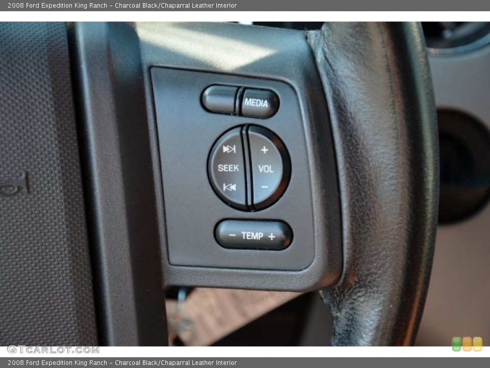 Charcoal Black/Chaparral Leather Interior Controls for the 2008 Ford Expedition King Ranch #74132478