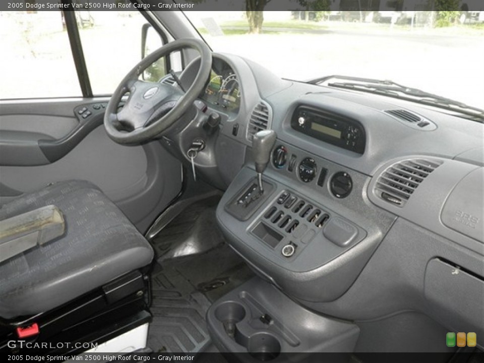 Gray Interior Dashboard for the 2005 Dodge Sprinter Van 2500 High Roof Cargo #74132548