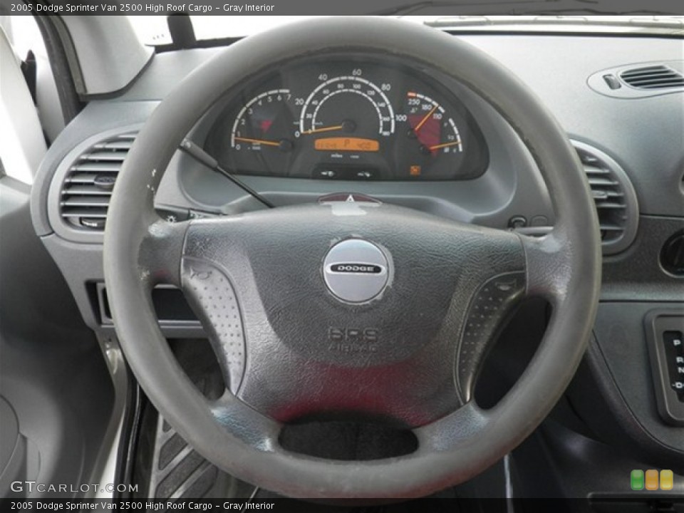 Gray Interior Steering Wheel for the 2005 Dodge Sprinter Van 2500 High Roof Cargo #74132689